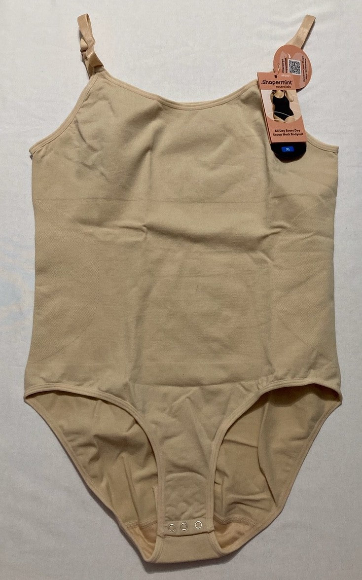 SHAPERMINT Bodysuit Women Shapewear Tummy Control BEIGE XL