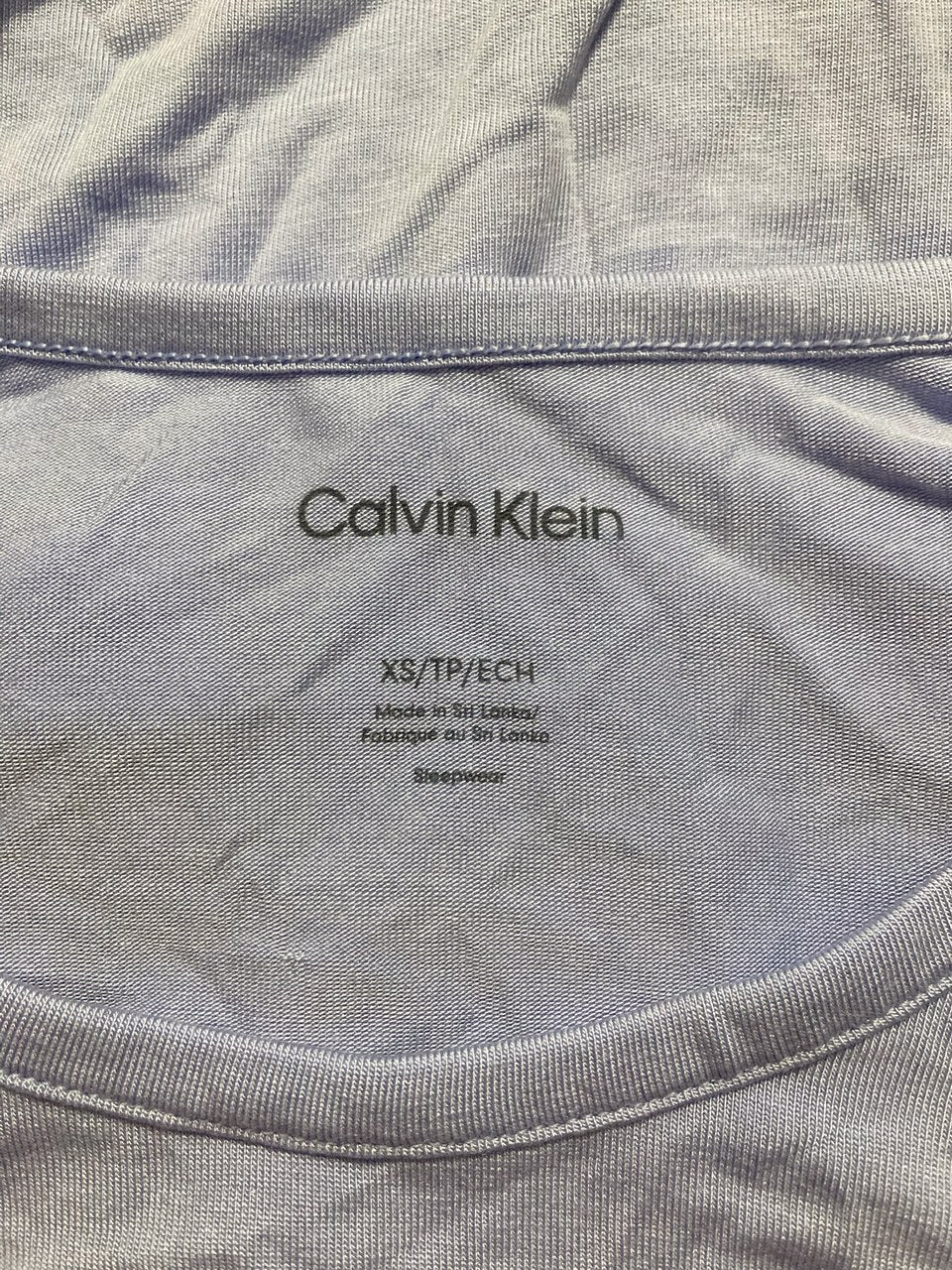 CALVIN KLEIN Short-Sleeve Sleep Tee BLUE XS