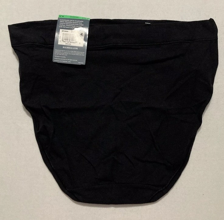 BALI Cotton Modal Hi-Cut Panty BLACK XL