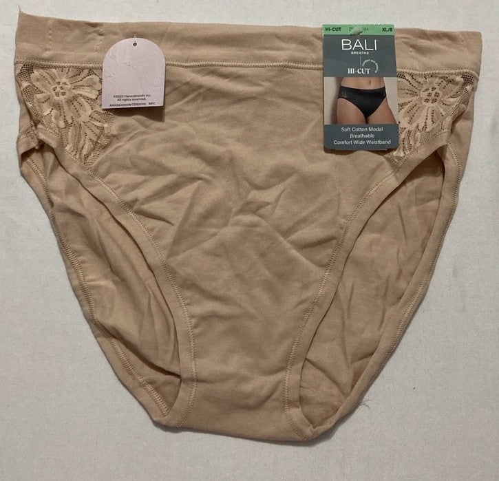 BALI Breathe Lace High-Cut Underwear BEIGE XL