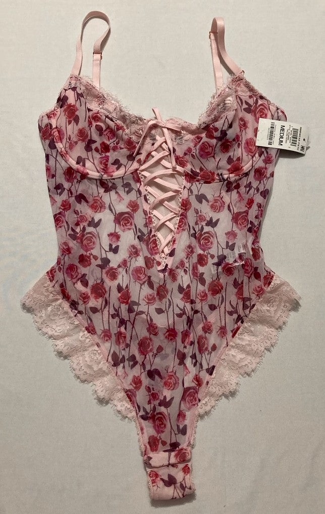 I.N.C Lingerie bodysuit FLORAL M
