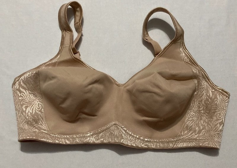 PLAYTEX 18 Hour Side & Back Smoothing Cooling Wireless T-Shirt Bra NUDE 38D