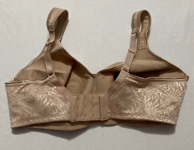 PLAYTEX 18 Hour Side & Back Smoothing Cooling Wireless T-Shirt Bra NUDE 38D