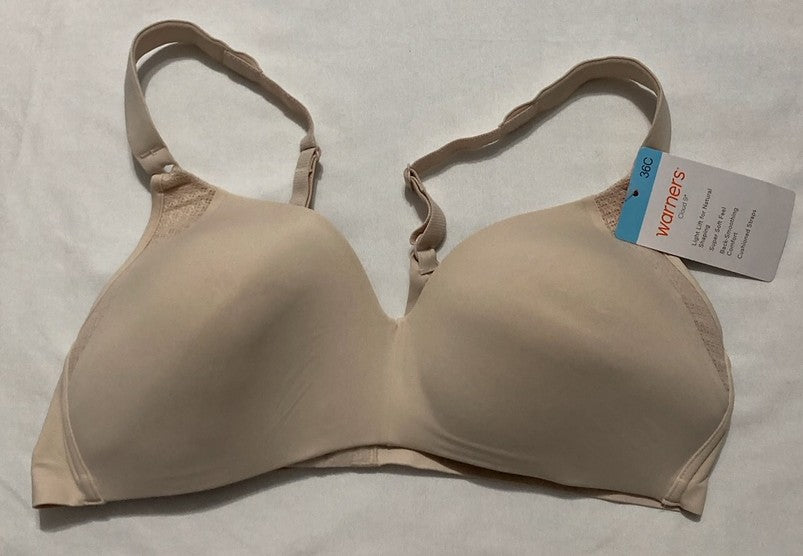 WARNER'S Cloud 9 Wire Free Lift Bra BEIGE 36C