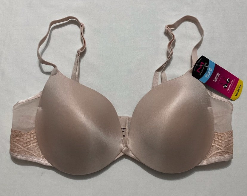 MAIDENFORM Push Up & In Underwire Push-Up Bra SANDSHELL 40C