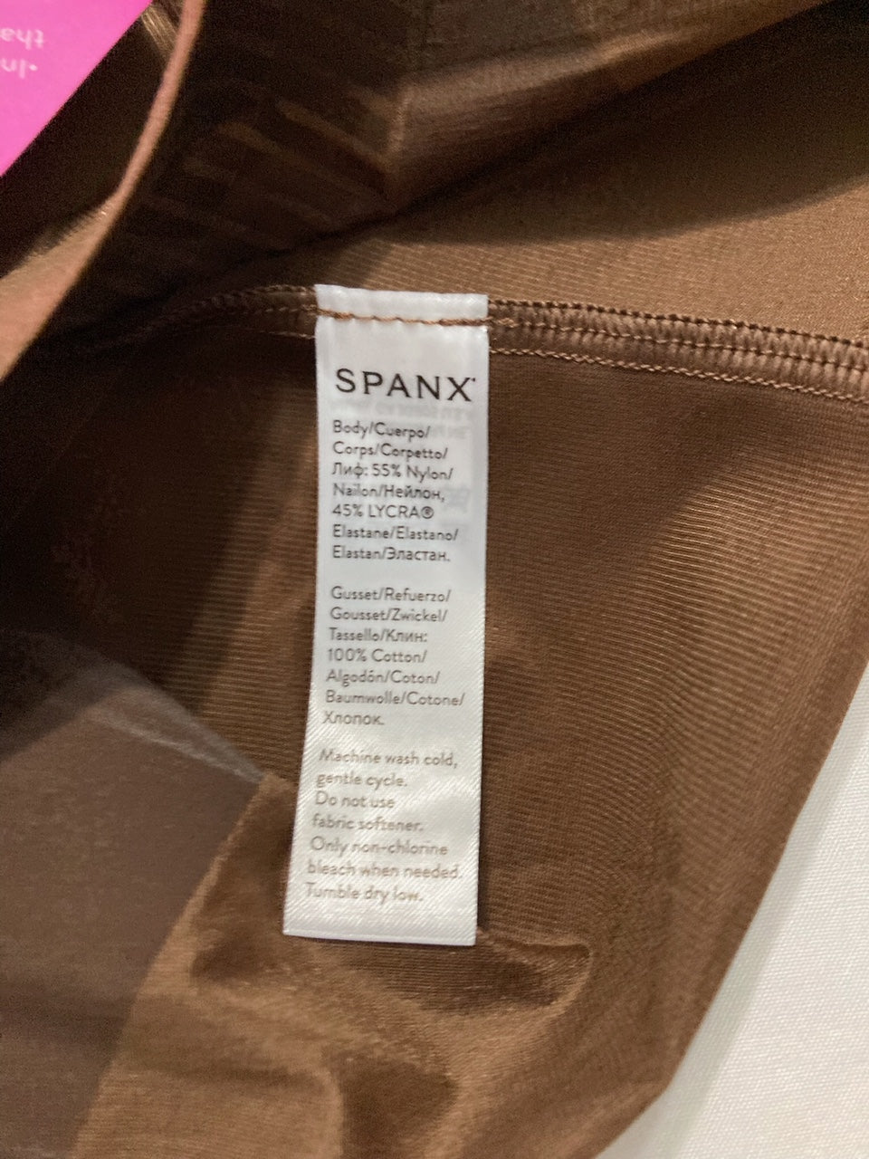 SPANX Invisible High-Waisted Mid-Thigh Short BROWN S