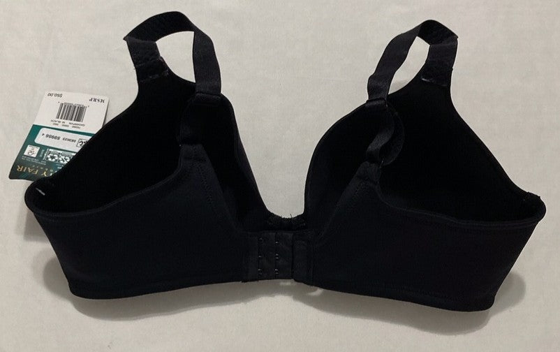 VANITY FAIR Full Figure Beauty Back Smoothing Bra BLACK 36D