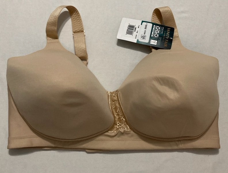 VANITY FAIR Full Figure Beauty Back Smoothing Bra BEIGE 40DDD