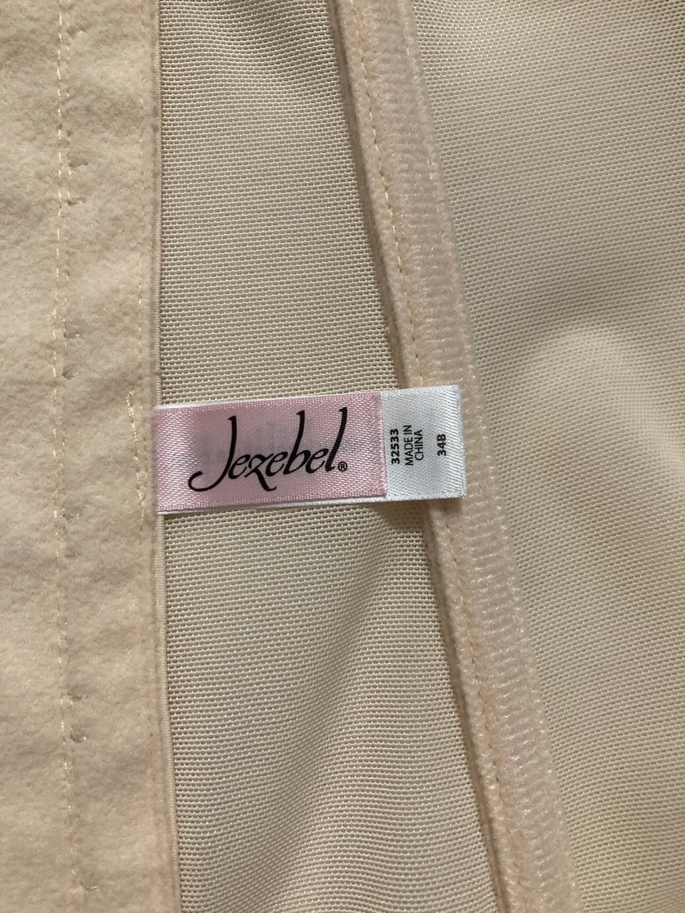JEZEBEL Caress Bustier Bra NUDE 34B