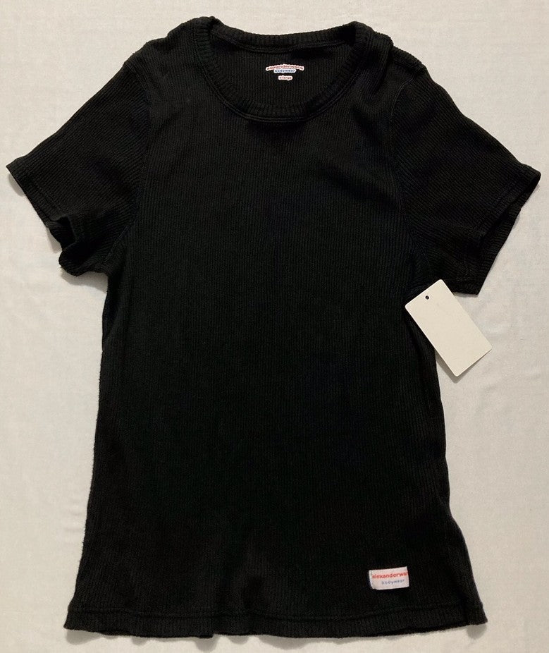 ALEXANDERWANG Wang Short Sleeve Crewneck Tee BLACK XL