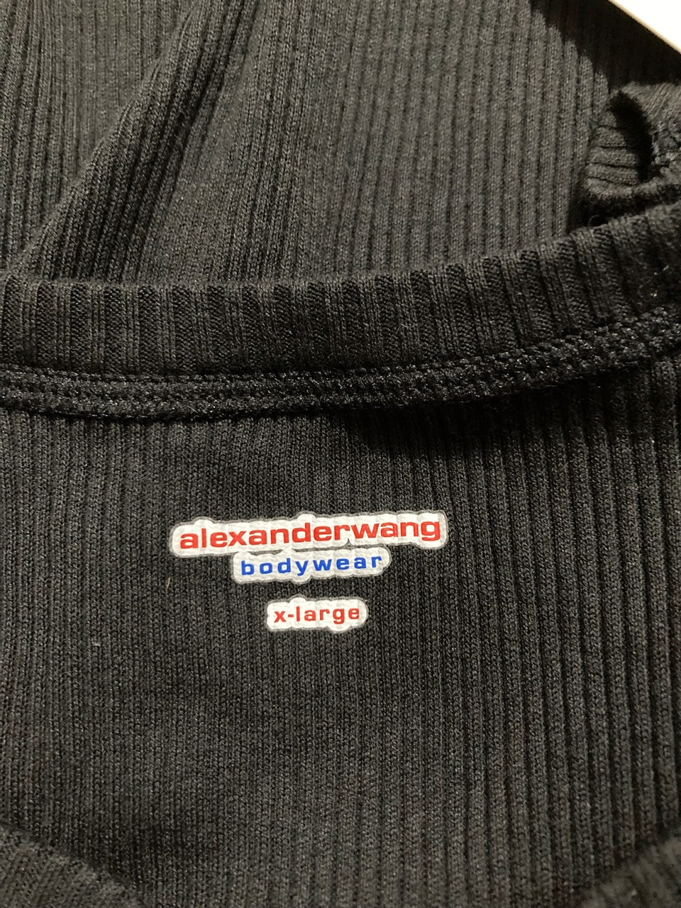 ALEXANDERWANG Wang Short Sleeve Crewneck Tee BLACK XL
