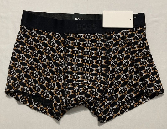 BOSS stretch-cotton boxer briefs with logo BLACK S