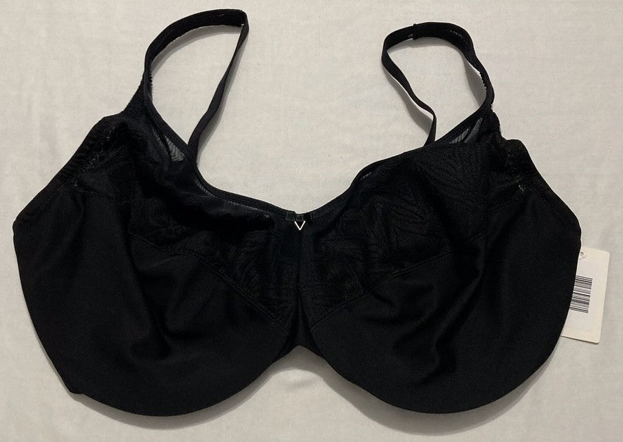 GLAMORISE Wonderwire Minimizer Bra Underwire BLACK 40H