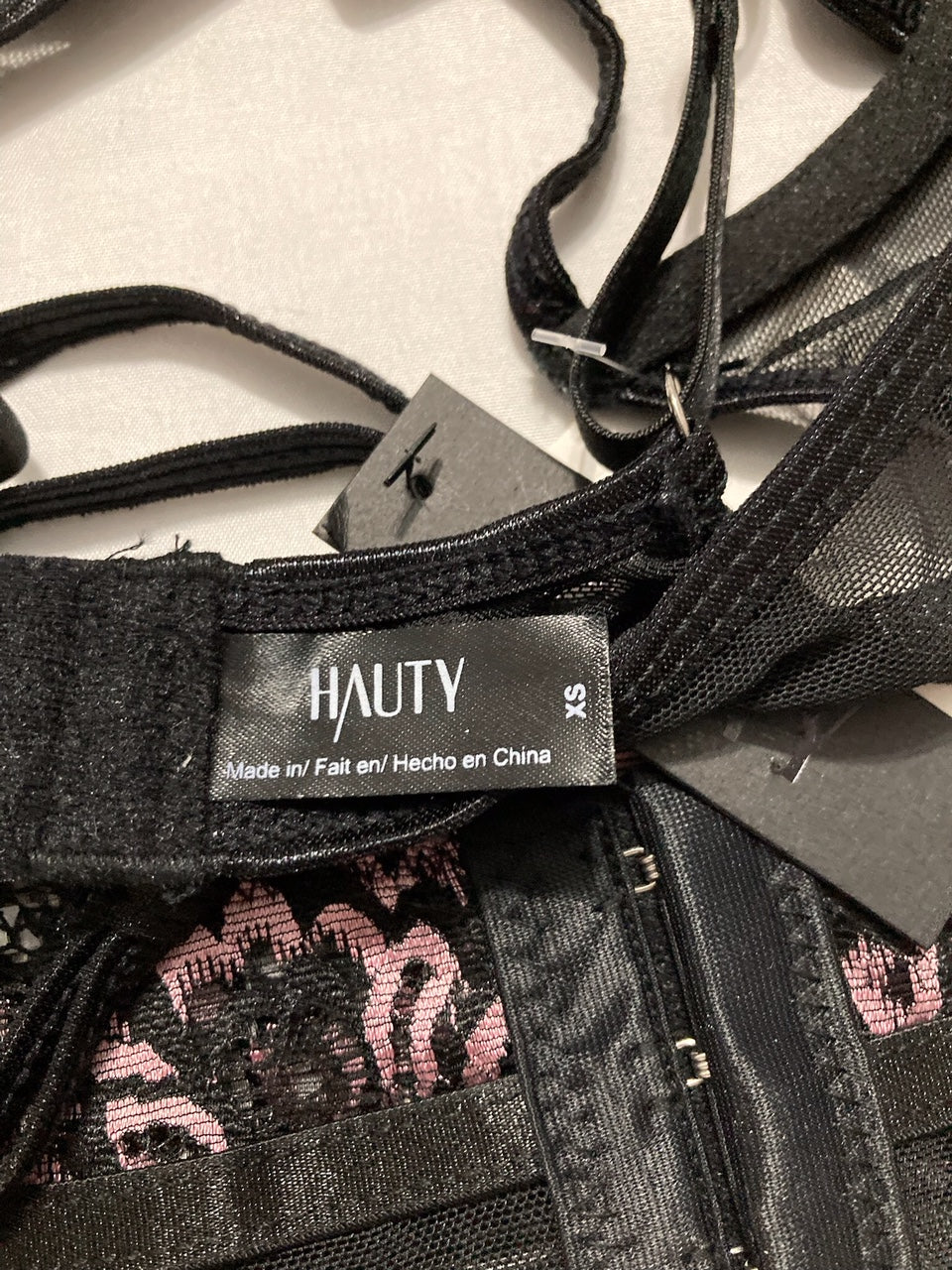 HAUTY Sweet Sorrow 3pc Bra Set BLACK XS