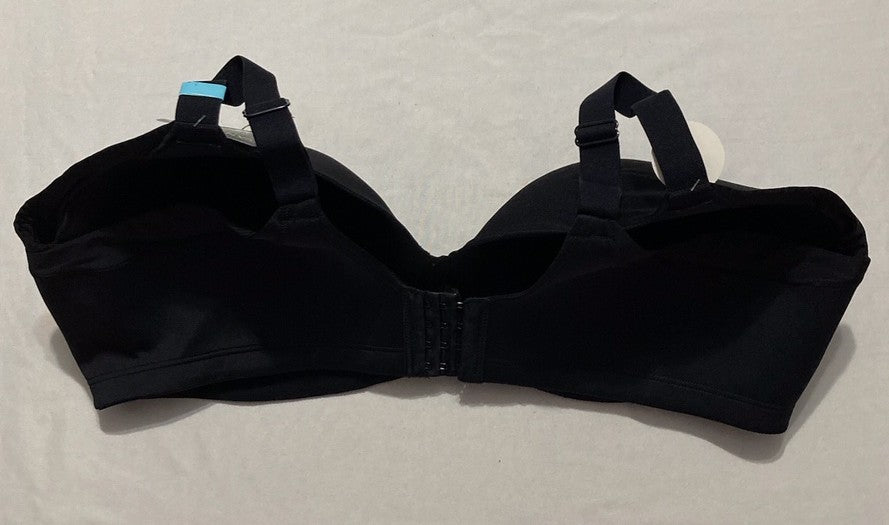 VANITY FAIR Beauty Back Bra with Extended Side & Back Smoothing BLACK 44C