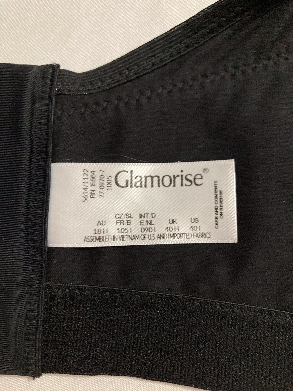 GLAMORISE MagicLift Active Support Bra Wirefree BLACK 40I
