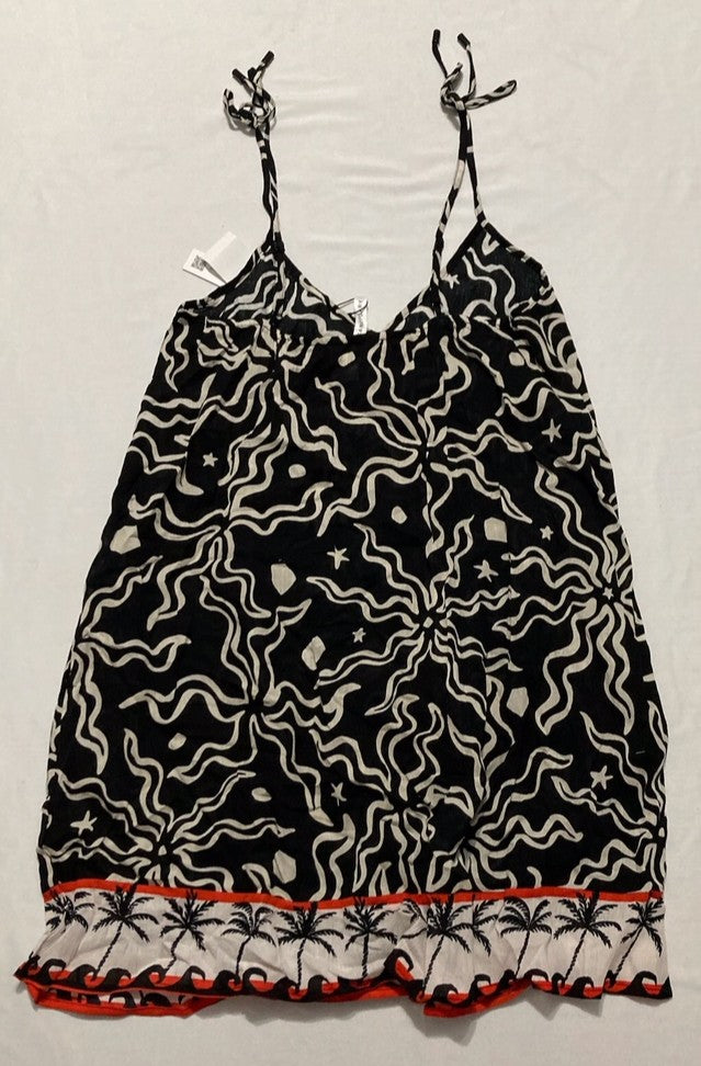 SANCTUARY Tropical Sun Print Cami Top BLACK M