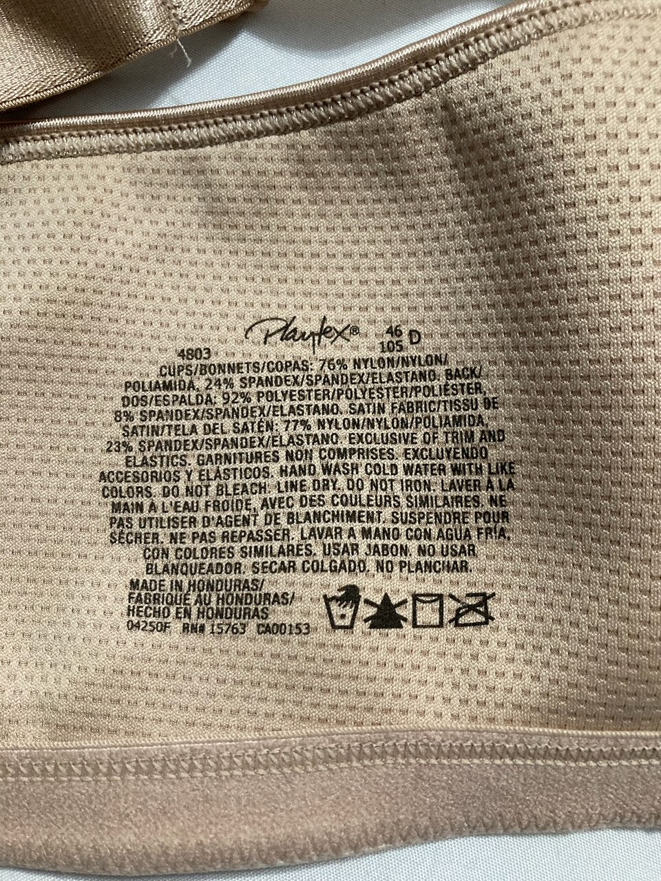 PLAYTEX 18 Hour Plus-Size T-Shirt Bras Available NUDE 46D