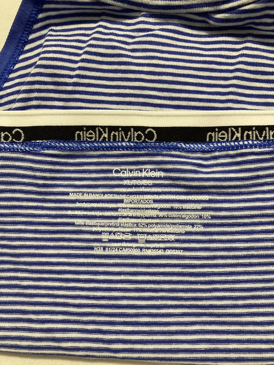CALVIN KLEIN Icon Logo Bikini Briefs BLUE XL