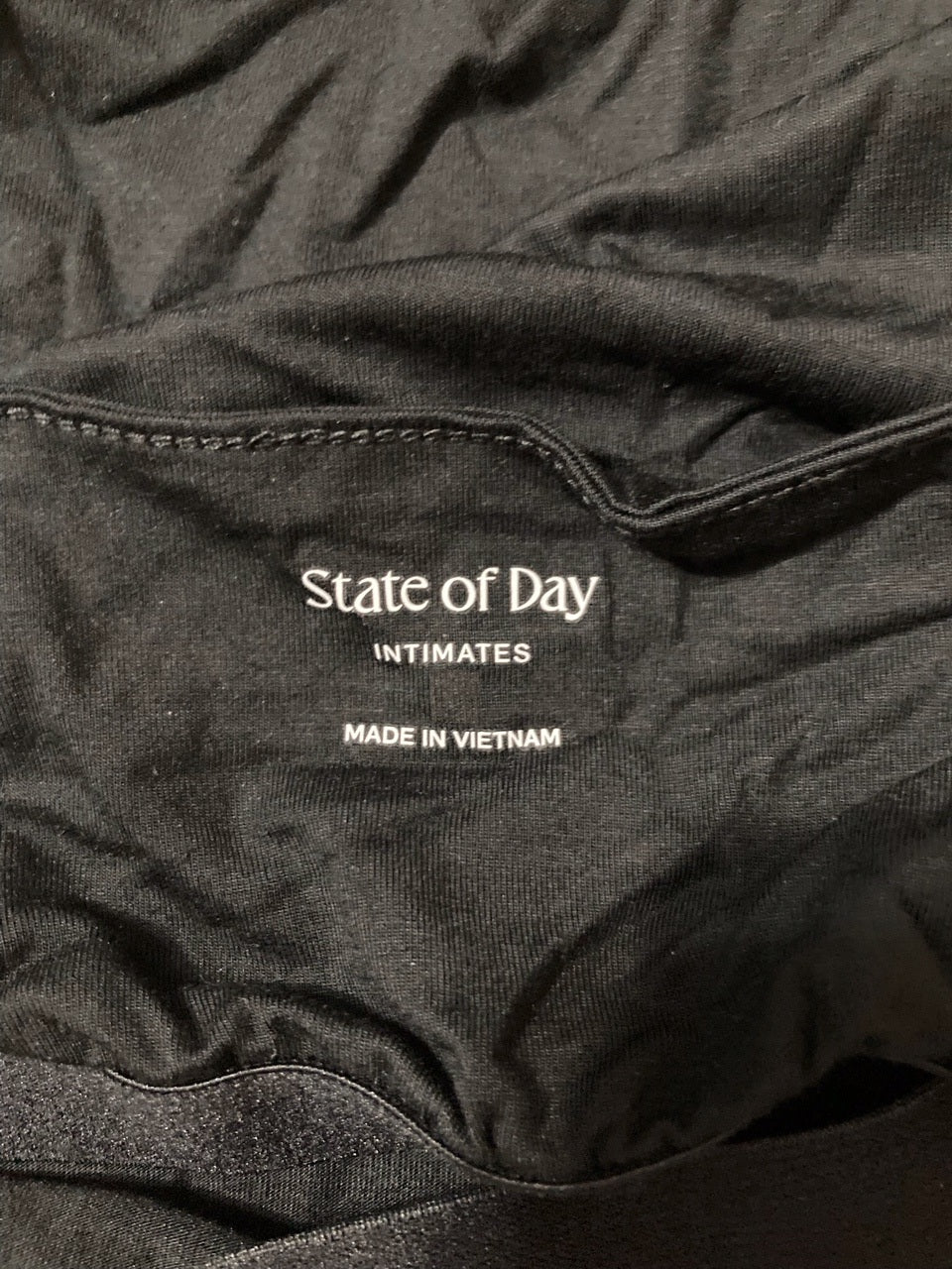 STATE OF DAY Sleeveless Sleepshirt BLACK