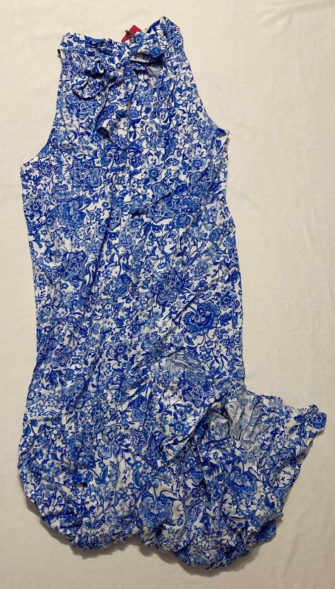 VINCE CAMUTO High Neck Sleeveless Dress BLUE L