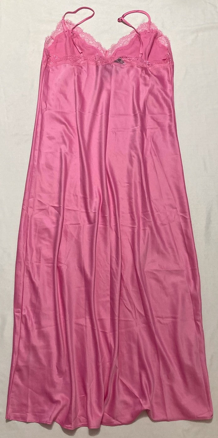 INC Lace Trim Slip Dress Nightgown PINK L