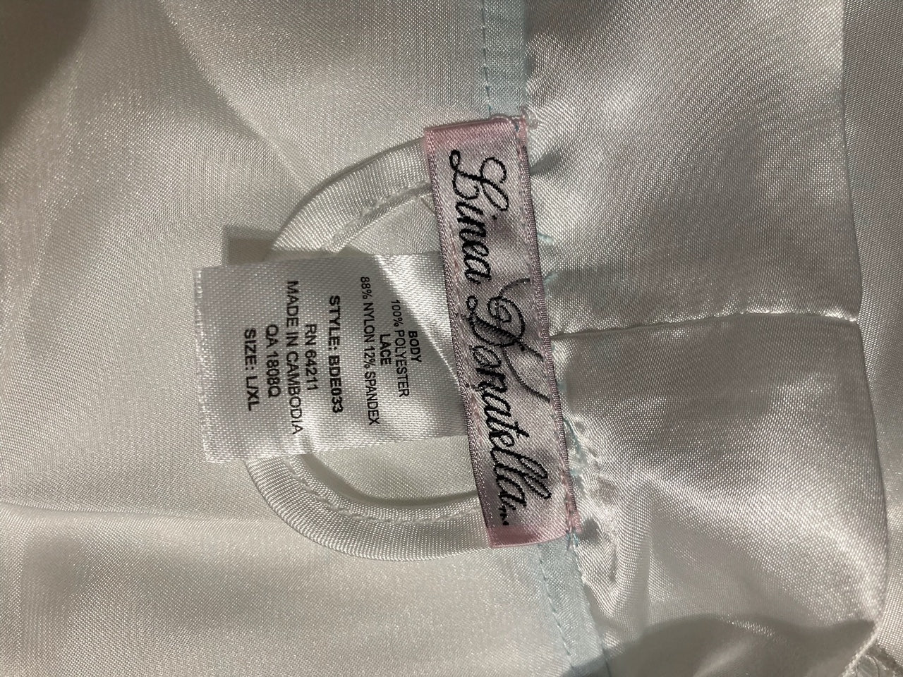Linea Donatella The Bride Short Satin Wrap, Ivory/Blue, L/XL