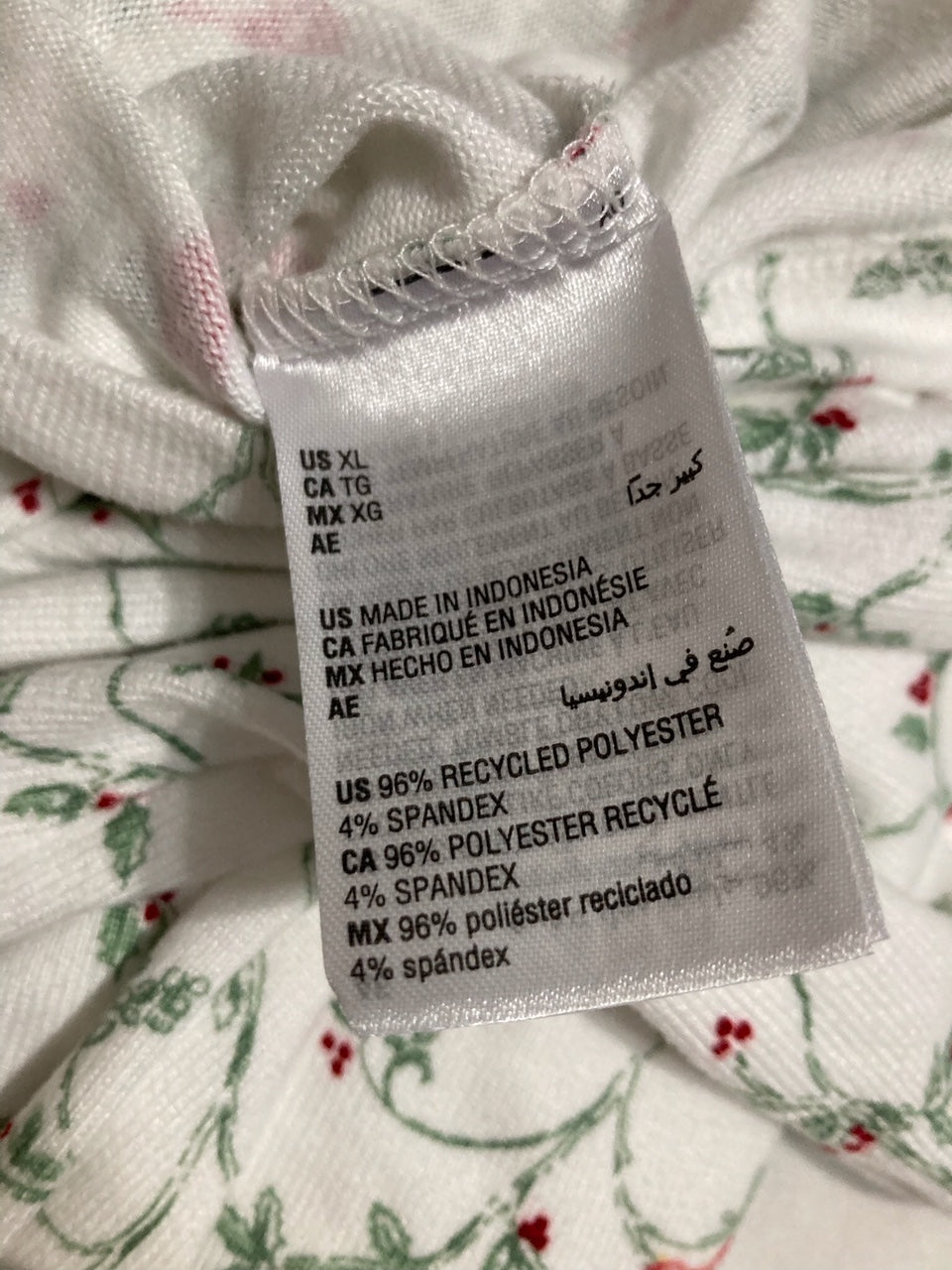 Charter Club 2 Piece Pajama Top Delicate Cardinal XL