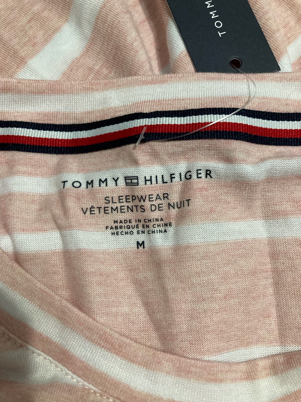 TOMMY HILFIGER Knit Sleep Shirt PINK M