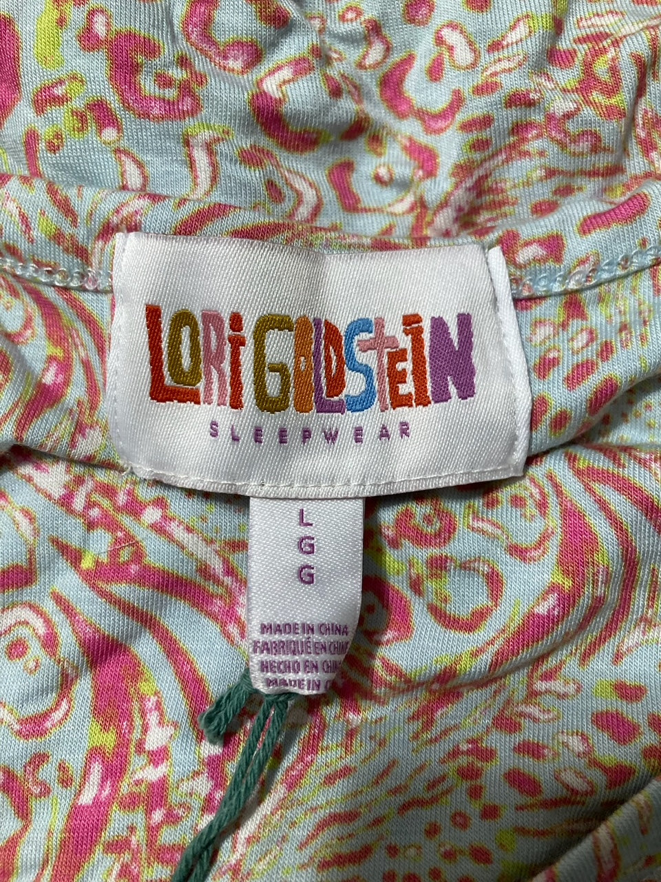 LORI GOLDSTEIN Pajama set CHEETAH L