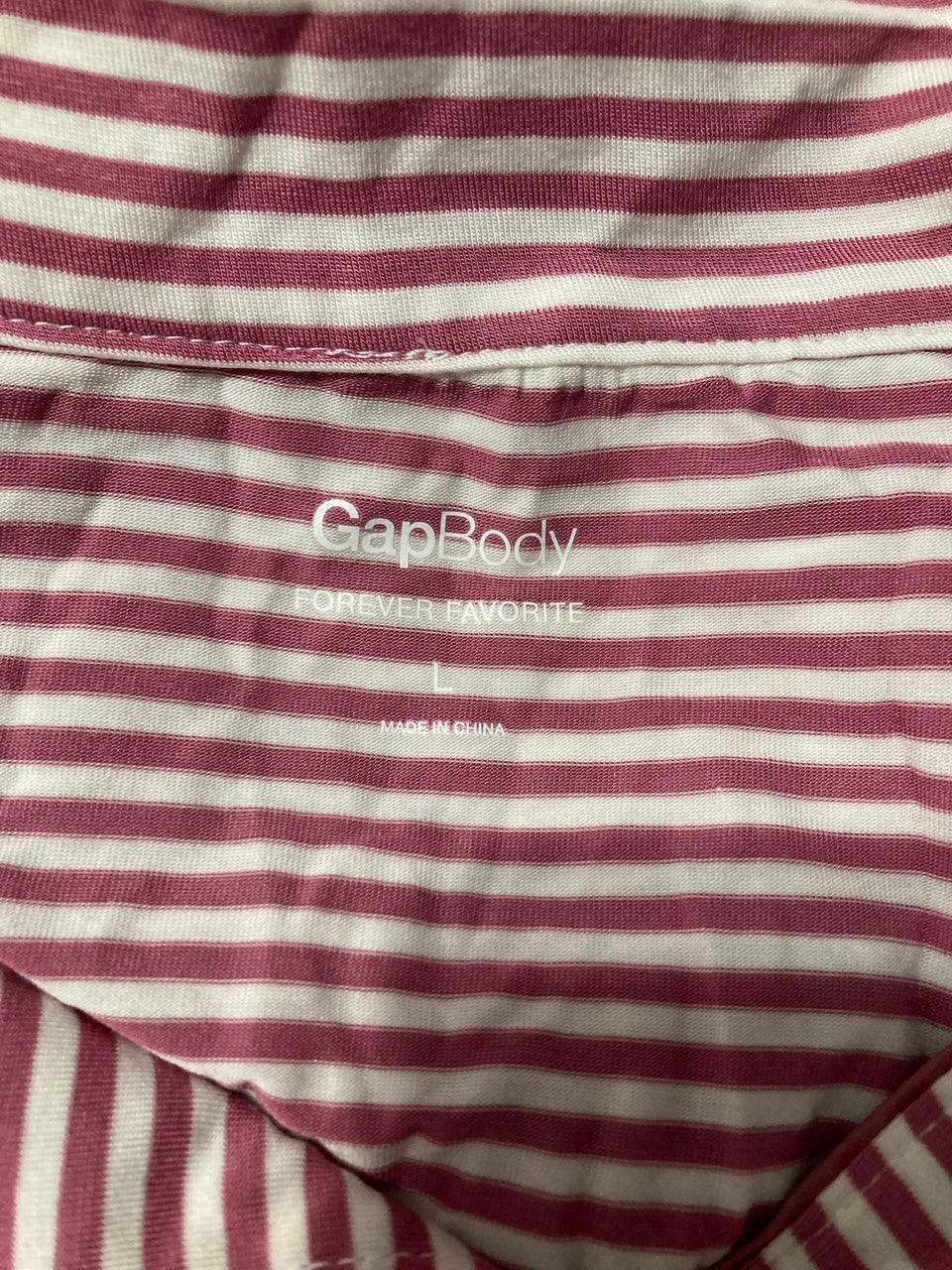 GAPBODY Forever Favorite Pajama Set ROSE STRIPE L