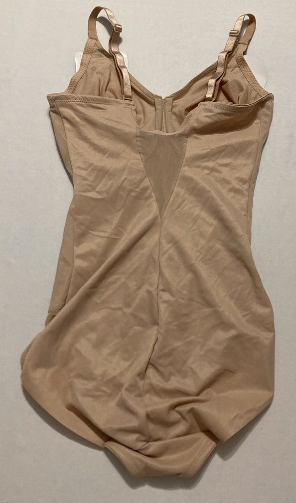 NWD MIRACLESUIT Extra Firm Sexy Sheer Shaping Bodybriefer NUDE 36C