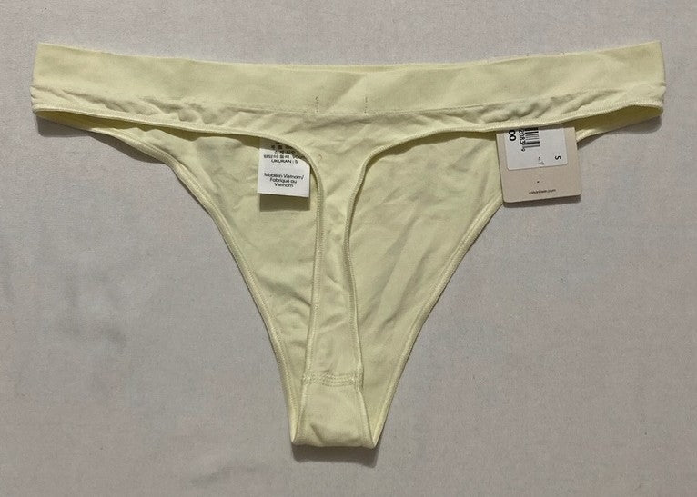 CALVIN KLEIN Bonded Flex Mid Rise Thong YELLOW S
