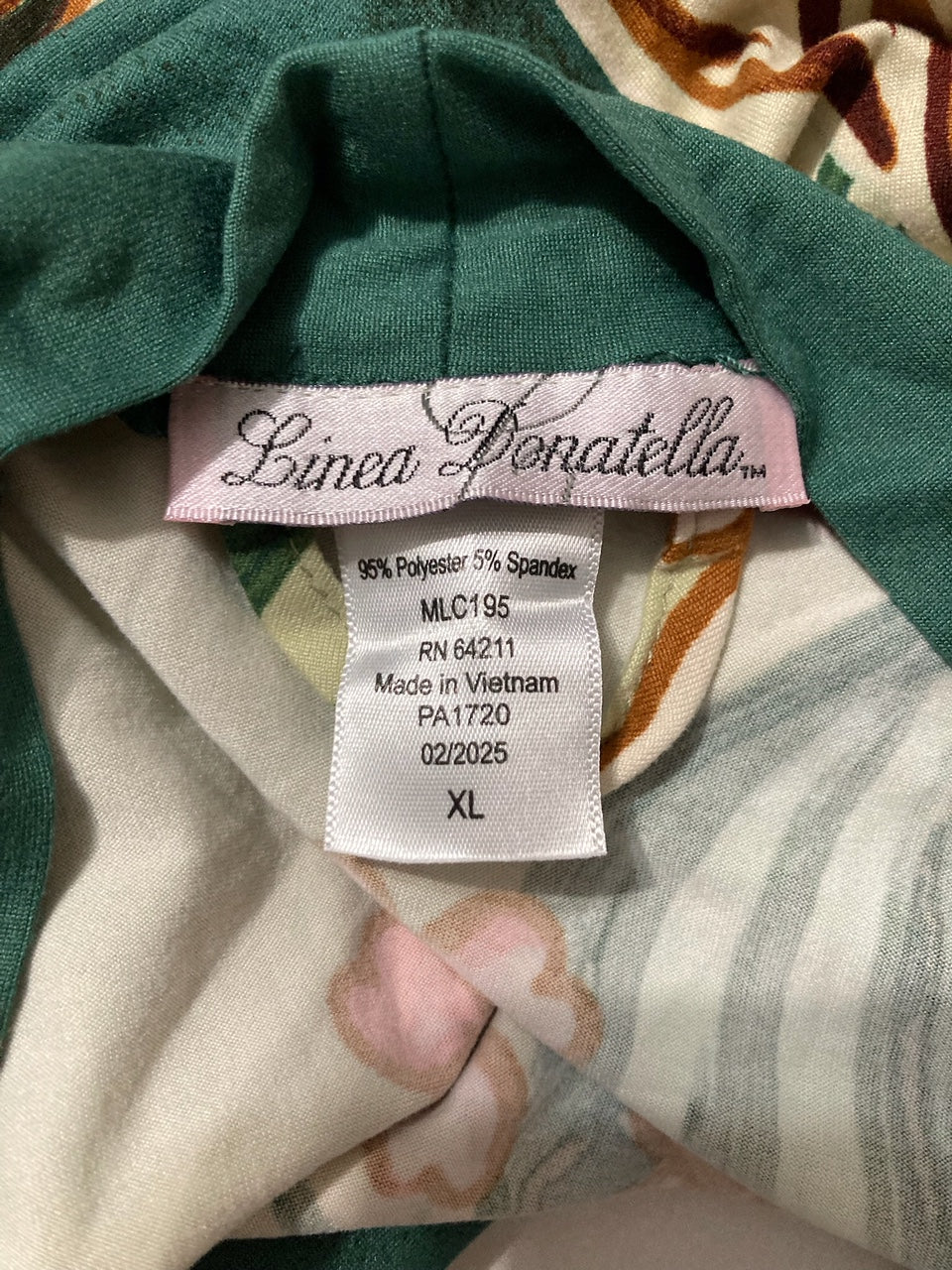 LINEA DONATELLA 3-Pc. Milana Travel and Sleep Set GREEN XL
