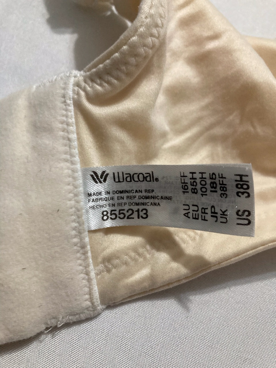 NWD WACOAL Perfect Primer Unlined Full Coverage Underwire Bra SAND 38H