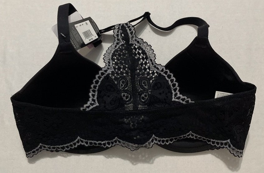 NWD MAIDENFORM Racerback Bra Shaping Support One Fab Fit Underwire BLACK 36D