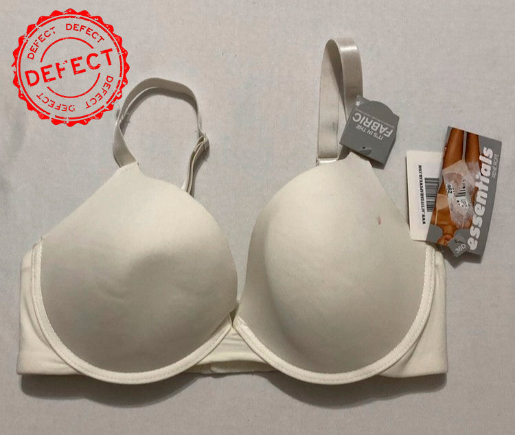 NWD ESSENTIAL Lightly Lined Perfect Coverage Bra WHITE 36D