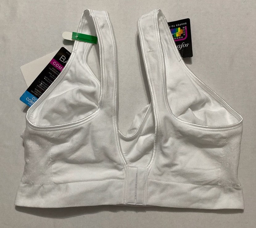 NWD BALI Wireless Bra Comfort Revolution Seamless T-Shirt Bras WHITE L