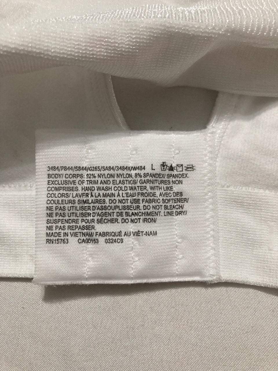 NWD BALI Wireless Bra Comfort Revolution Seamless T-Shirt Bras WHITE L