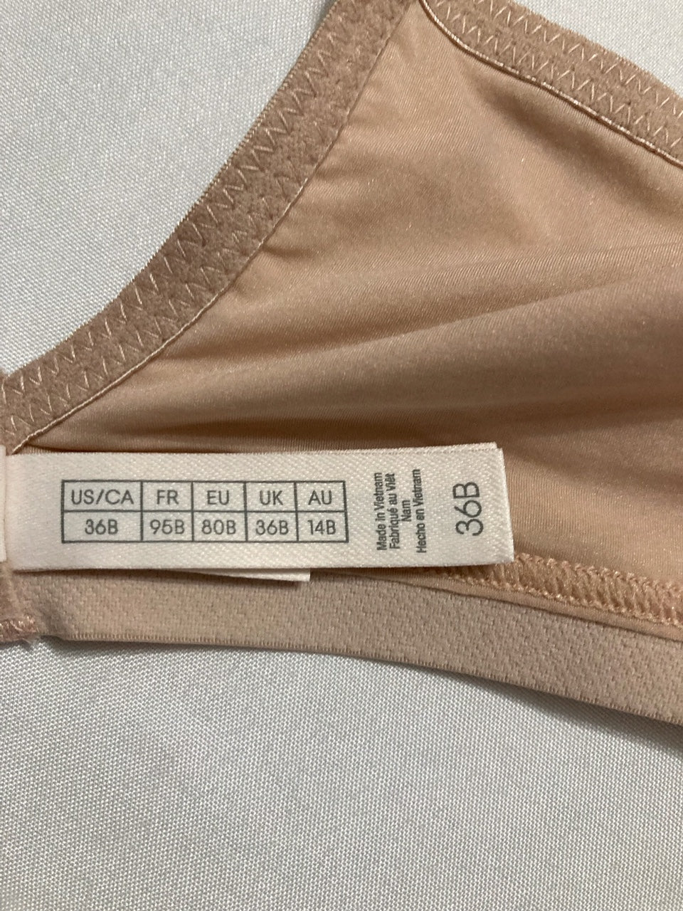 NWD ONGOSSAMER Next to Nothing Micro Wirefree Bra CHAMPAGNE 36B