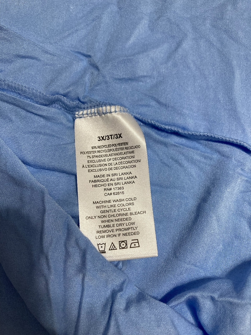 ELLEN TRACY Sleeve Pajama Set BLUE 3X