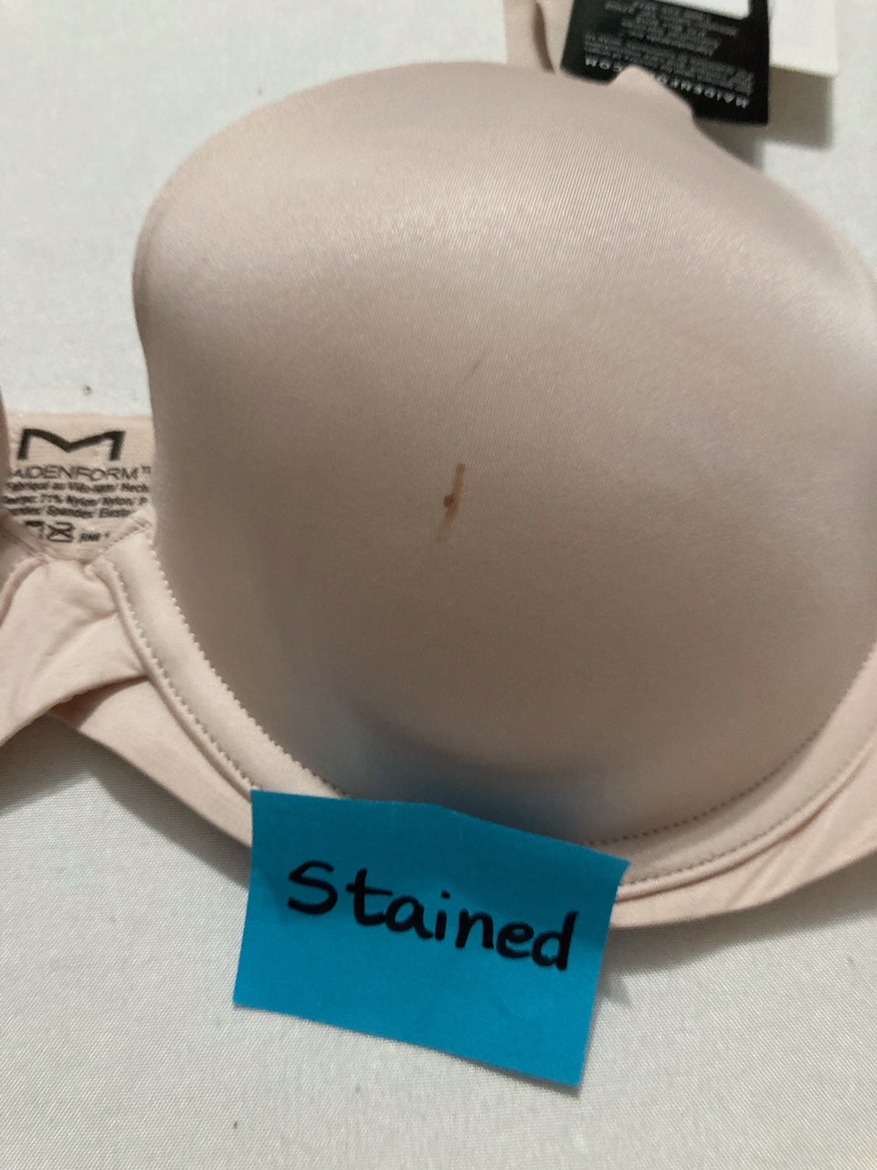 NWD MAIDENFORM Demi Underwire Bra One Fab Fit Lightly Padded Bras SANDSHELL 34B