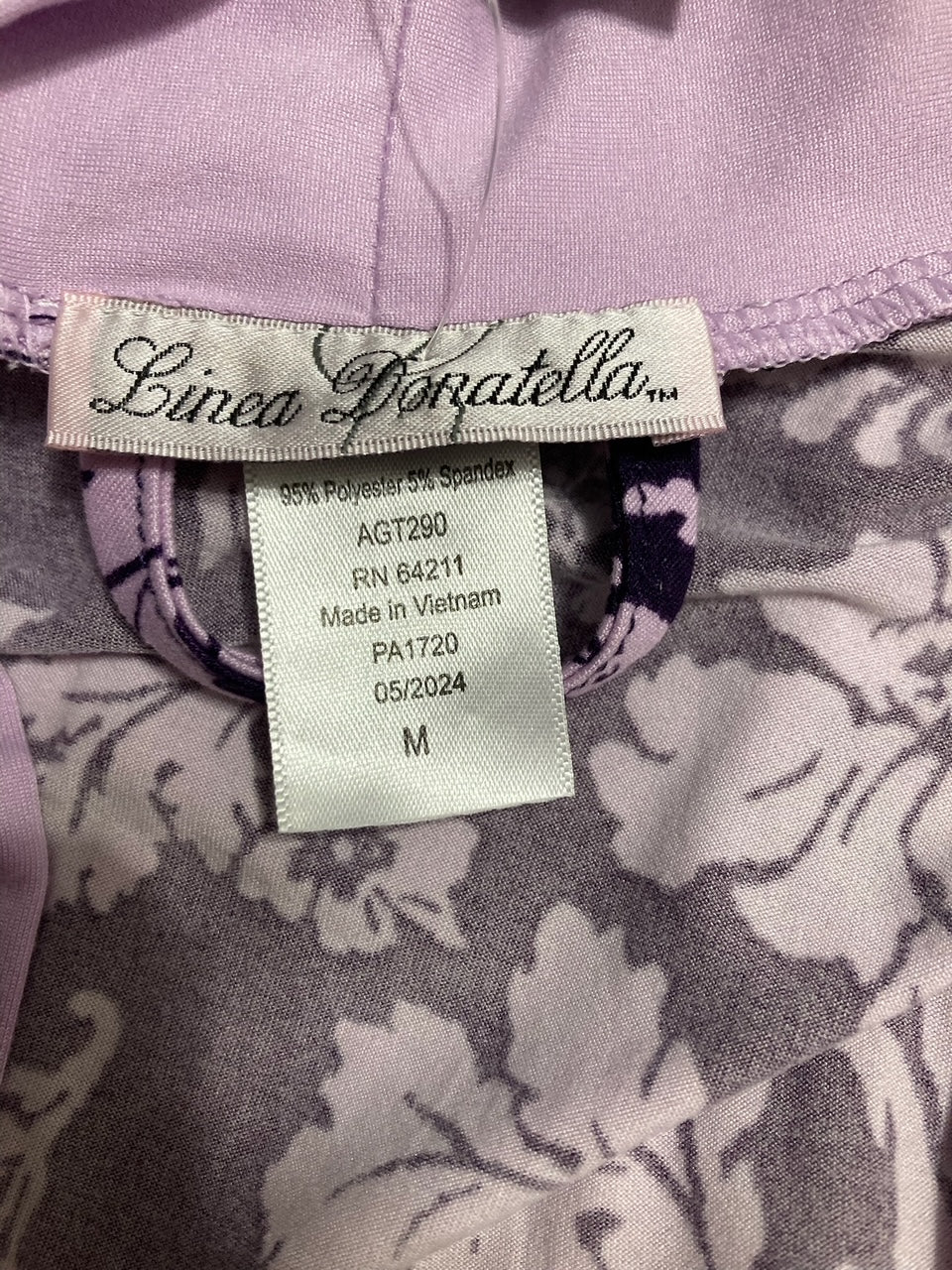 LINEA DONATELLA 3 PC pajama set PURPLE M