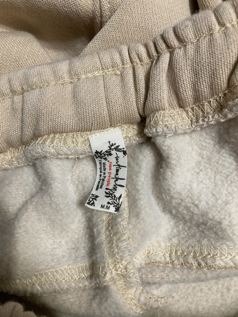 FREE PEOPLE Slow It Down Joggers LIGHT SAND M