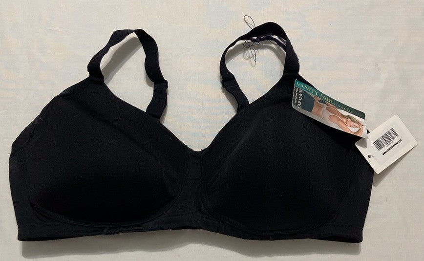 NWD VANITY FAIR Beauty Back Bra with Extended Side & Back BLACK 42C