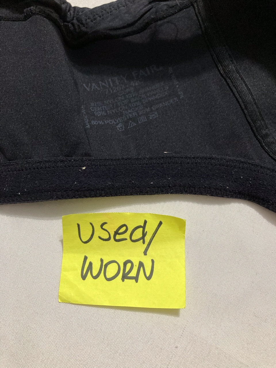 NWD VANITY FAIR Beauty Back Bra with Extended Side & Back BLACK 42C
