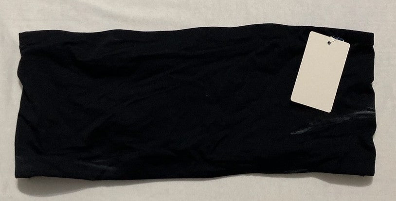 NWD GAP BODY Lightly Lined Bandeau Bralette BLACK L