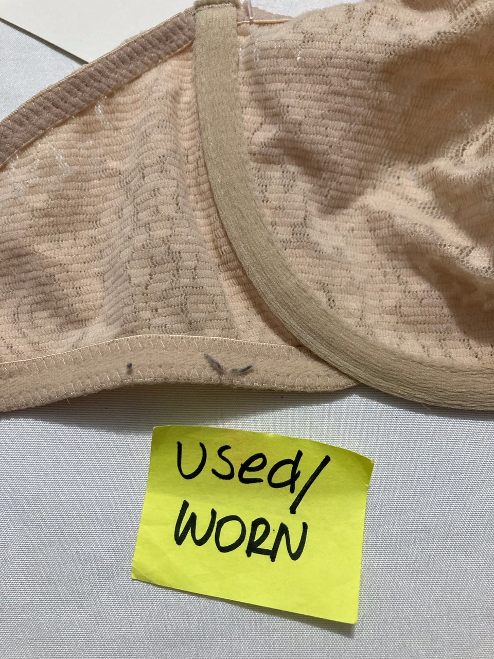 NWD WACOAL Halo Lace Unlined Mid Coverage Underwire Bra NUDE 32D