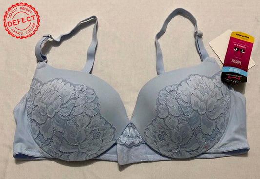 NWD MAIDENFORM The Lift Push Up & in Demi Bra BLUE 40 C