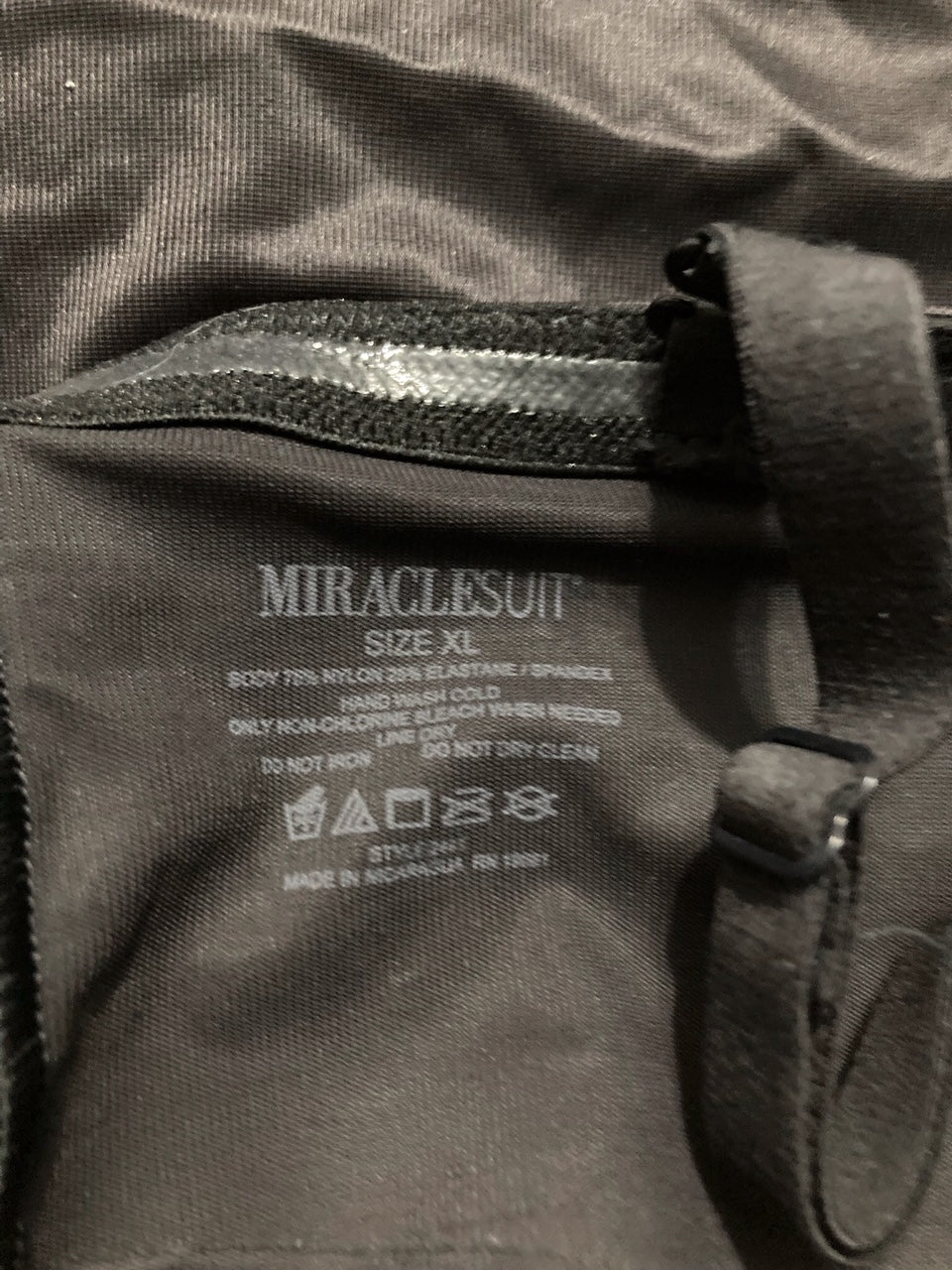 NWD MIRACLESUIT Firm Control Convertible Strapless BLACK XL